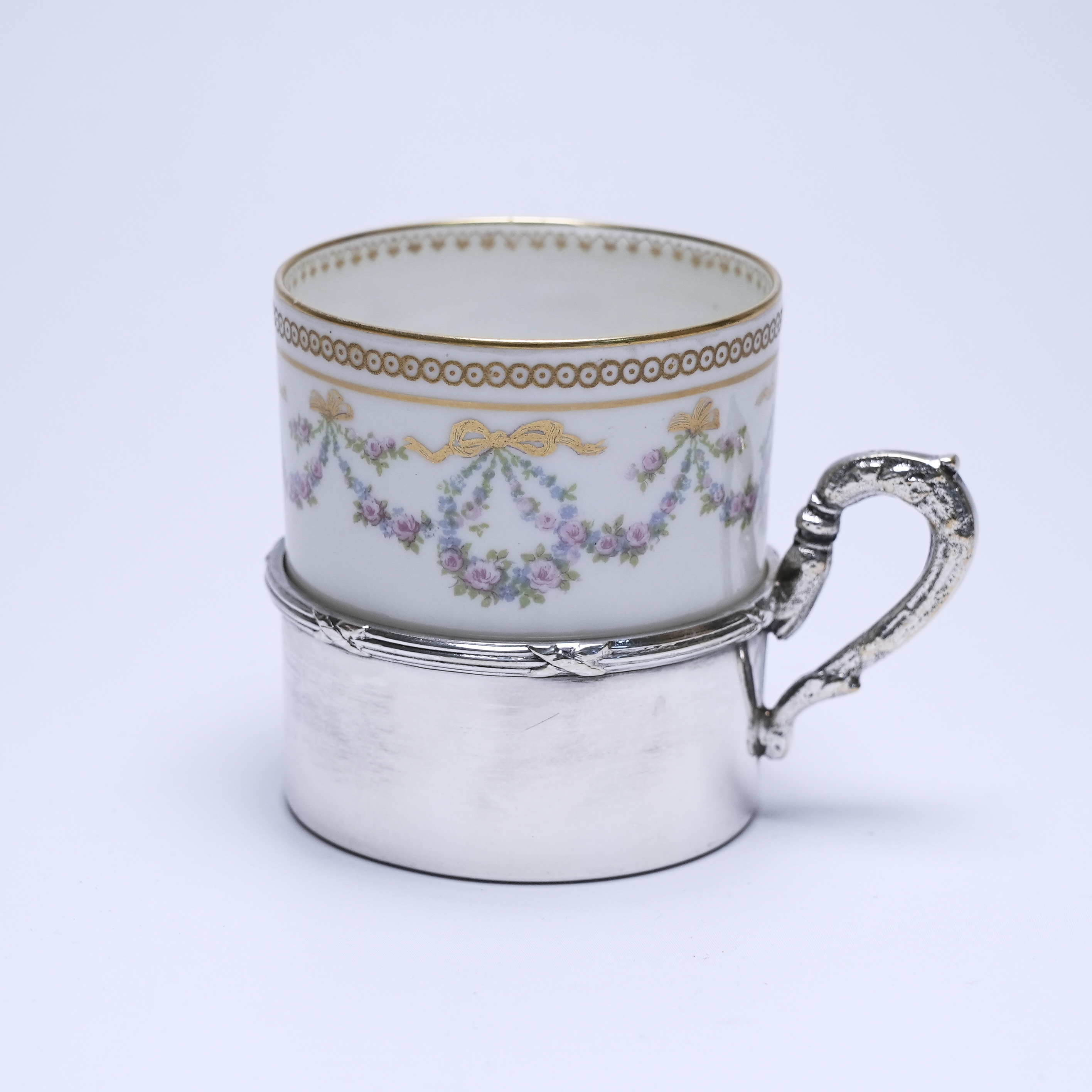 フランス 1920年代 磁器 シルバープレート Charles Ahrenfeldt