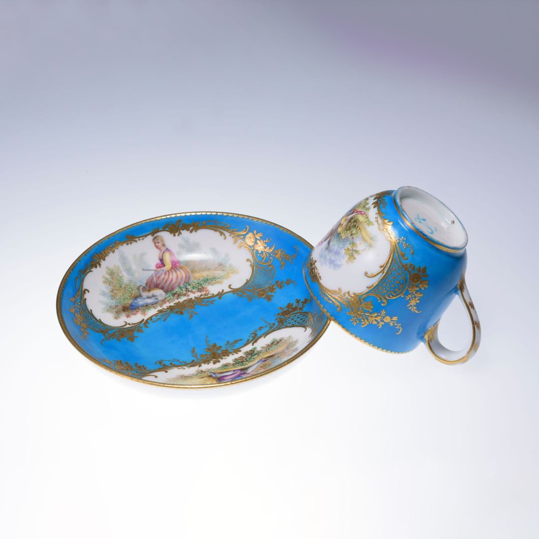 フランス 19世紀 磁器 Sevres セーヴル カップ&ソーサー